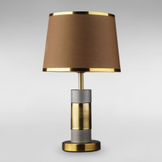 Настільна лампа з абажуром Light House DL-18835/1T латунь, абажур шоколад