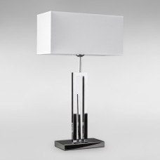 Настільна лампа з абажуром Light House DL-18837/1T хром, абажур білий 