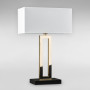 Зображення Настільна лампа з абажуром Light House DL-18841/1T золото+чорний, абажур білий ИМ Light-Deco 