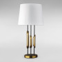 Зображення Настільна лампа з абажуром Light House DL-18843/1T латунь + чорний, абажур білий  ИМ Light-Deco 