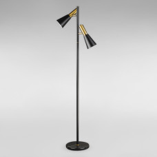 Світильник для підлоги Торшер на дві лампи DL-18848/1F чорний