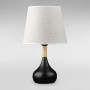 Зображення Настільна лампа з абажуром Light House DL-18851/1T чорний, абажур сірий  ИМ Light-Deco 