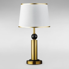 Настільна лампа з абажуром Light House DL-18854/1T бронза, абажур білий
