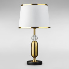 Настільна лампа з абажуром Light House DL-18855/1T бронза + чорний, абажур білий 