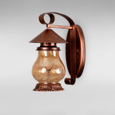 Настінний світильник Бра Light House KX-18866 RC 220*90*H300 колір мідний, плафон бурштиновий 