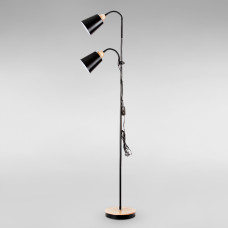 Світильник підлоговий Торшер на дві лампи SWT-18868 BK H1800*D240 E27*2 чорний