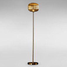 Світильник для підлоги Торшер TY-18872 BROWN-BRASS L300*W300*H1500 бронза, плафон медовий