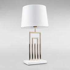 Настільна лампа з абажуром Light House DL-18873/1T білий + золото, абажур білий