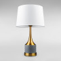 Зображення Настільна лампа з абажуром Light House DL-18874/1T латунь + сірий, абажур білий  ИМ Light-Deco 