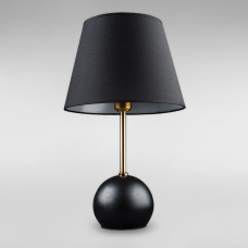 Настільна лампа з абажуром Light House DL-18882/1T латунь, абажур чорний