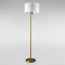 Світильник для підлоги Торшер з абажуром DL-18887/1F бронза, абажур білий