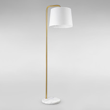 Світильник для підлоги Торшер з абажуром DL-18888/1F бронза + білий, абажур білий