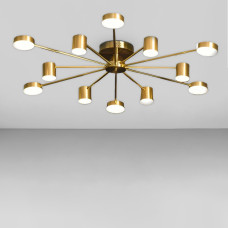 Люстра стельова світлодіодна LED Light House SY-18898/12 CP 1200*130 144W, колір бронза