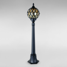 Вуличний ліхтарний стовпчик на один світильник Light House LS-18906-M-LL BK чорний