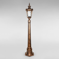 Вуличний стовпчик ліхтарний на один світильник Light House LS-18908-LL-S AB бронза