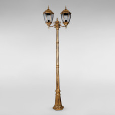Вуличний ліхтарний стовпчик на два світильники Light House LS-18910-L-2 GB бронза