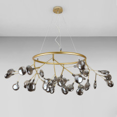 Люстра підвісна молекула Light House LS-17102-36 GD+BK золото, плафони чорні 