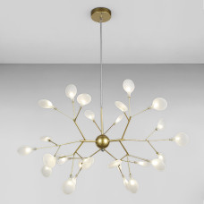 Люстра підвісна молекула Light House LS-17117-27 GD+WH золото, плафони білі 