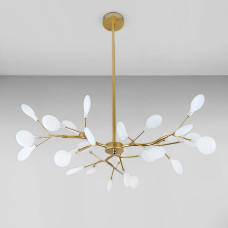 Люстра стельова молекула Light House LS-17126-27 GD+WH золото, плафони білі 