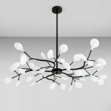 Люстра стельова молекула Light House LS-17126-45 BK+WH чорна, плафони білі 