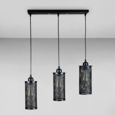 Люстра підвісна Лофт Light House LS-18456-3 BK (500) чорна