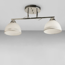 Люстра стельова Light House SRS-18924/2 хром, плафон білий 