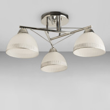Люстра стельова Light House SRS-18924/3 хром, плафон білий 
