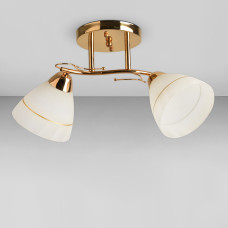 Люстра стельова Light House SRS-18928/2 золото, плафон білий