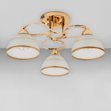 Люстра стельова Light House SRS-18932/3 золото, плафон білий