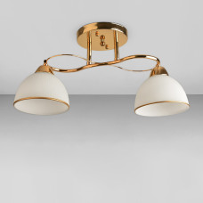 Люстра стельова Light House SRS-18937/2 золото, плафон білий 