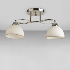 Люстра стельова Light House SRS-18938/2 хром, плафон білий 