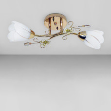 Люстра стельова Light House SRS-18946/2 золото, плафон білий