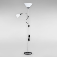Торшер світильник підлоговий SWT-18413 CHROME H1800*W300 хром плафон білий