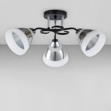 Люстра стельова Light House SRS-18953/3 чорний + хром, дзеркальний + білий