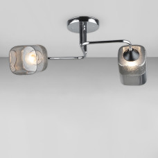 Люстра стельова Light House SRS-18955/2 хром, плафон сірий 