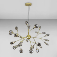 Люстра підвісна молекула Light House LS-17117-27 GD+BK золото, плафон чорний 