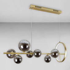 Люстра підвісна молекула Light House LS-17132-7 GD+BK золото, плафон чорний