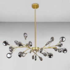 Люстра стельова молекула Light House LS-17126-27 GD+BK золото, плафон чорний 