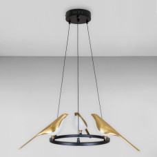 Люстра підвісна світлодіодна Light House LS-18956-3 BRZ LED 18W 4000К бронза + чорний