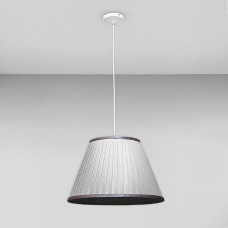 Люстра подвесная с абажуром Light House LS-18957-1 GD белый, плафон серый