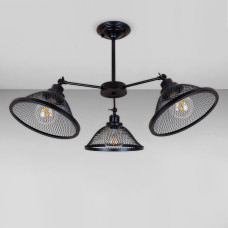 Люстра стельова Light House LS-18962-3 BK чорна