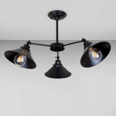 Люстра стельова Light House LS-18963-3 BK чорна