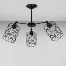 Люстра стельова Light House LS-18964-3 BK чорна