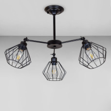 Люстра стельова Light House LS-18965-3 BK чорна