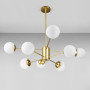 Зображення Люстра стельова молекула Light House DL-18970/8 золото, плафон білий  ИМ Light-Deco 