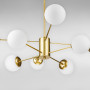 Зображення Люстра стельова молекула Light House DL-18970/8 золото, плафон білий  ИМ Light-Deco 1 