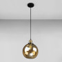 Зображення Люстра підвісна куля Light House DL-18977/1 чорна, плафон шампань ИМ Light-Deco 