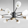Зображення Люстра стельова Light House DL-18982/12 чорна + бронза, плафон білий  ИМ Light-Deco 1 