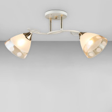 Люстра стельова Light House SR-18989/2 WT+FGD L540*W200*H250 E27 біла + золото