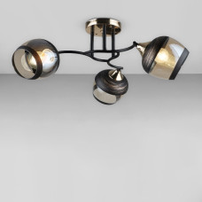 Стельова люстра Light House SR-18992/3 BK+FGD D580*H220 E27 чорний + золото